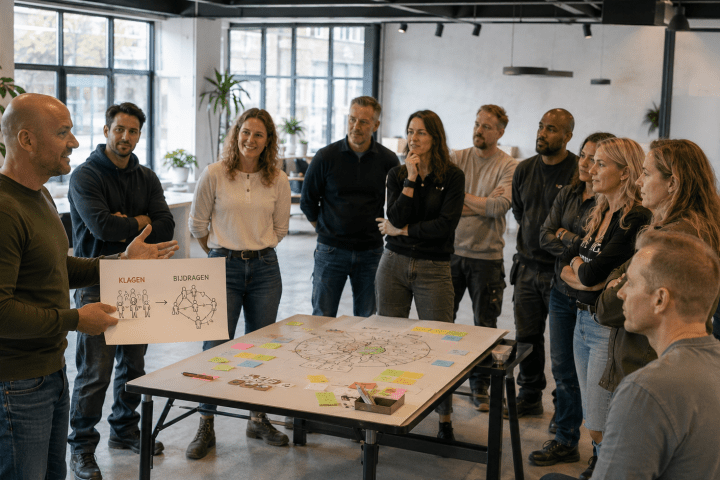 Training van klagen naar bijdragen